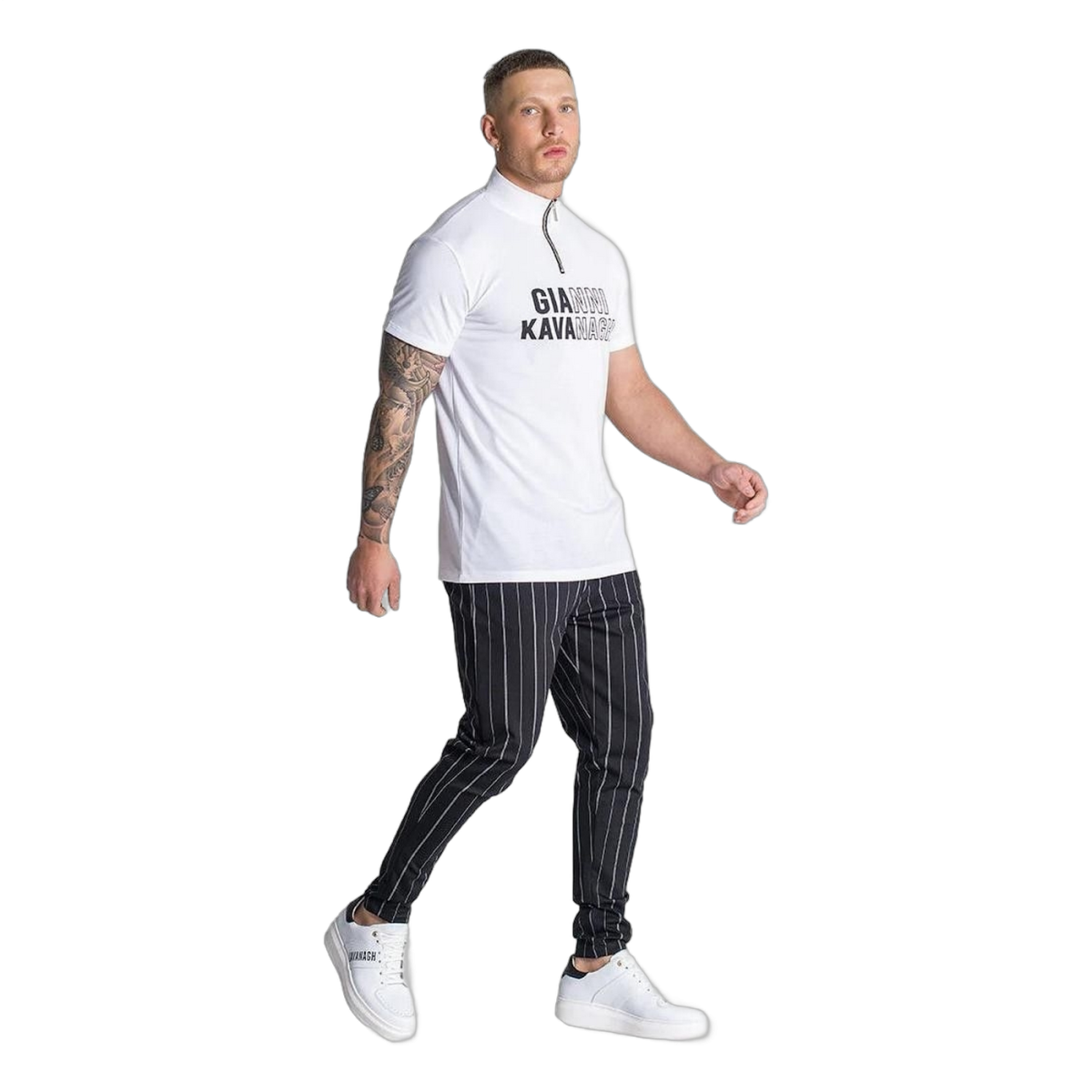 Polo Gianni Kavanagh con Cremallera Edge Blanco Gianni Kavanagh | Camisas y Polos  - Estilo urbano premium 2