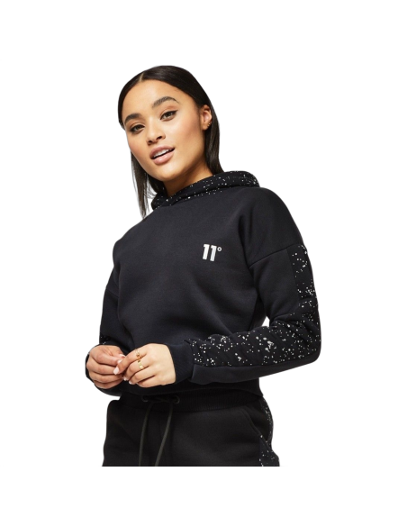 Sudadera 11 Degrees con Salpicadura Reflectante Negro