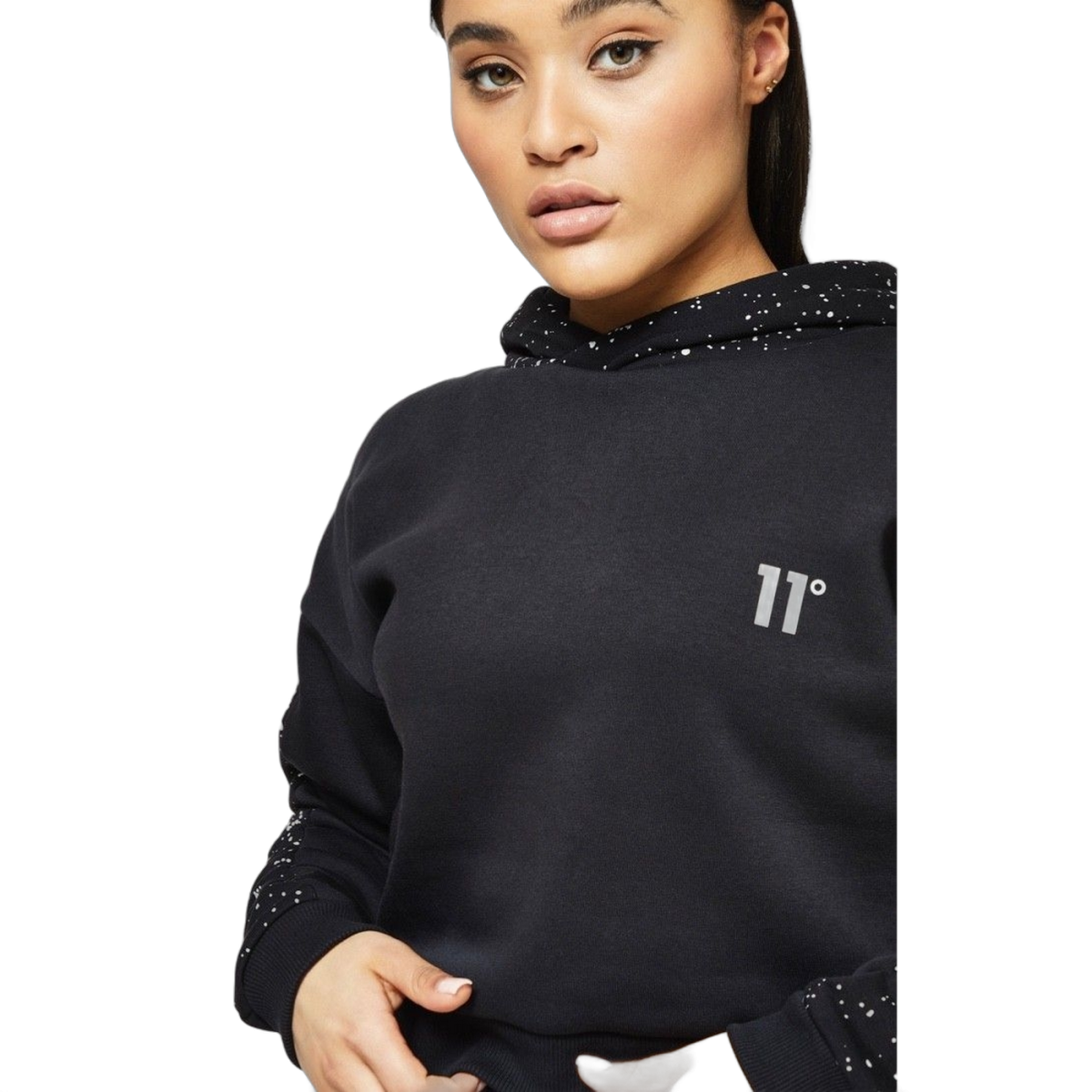 Sudadera 11 Degrees con Salpicadura Reflectante Negro 2