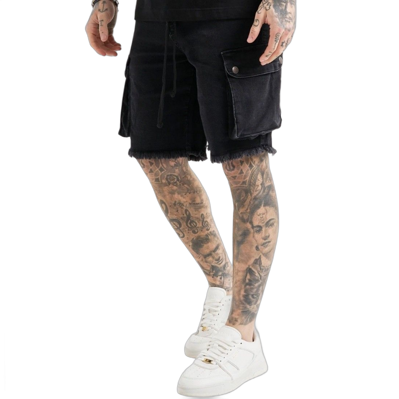 Short SikSilk X Messi Denim Negro