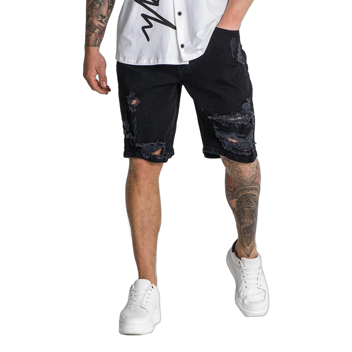 Short Gianni Kavanagh Refraction Roto Negro