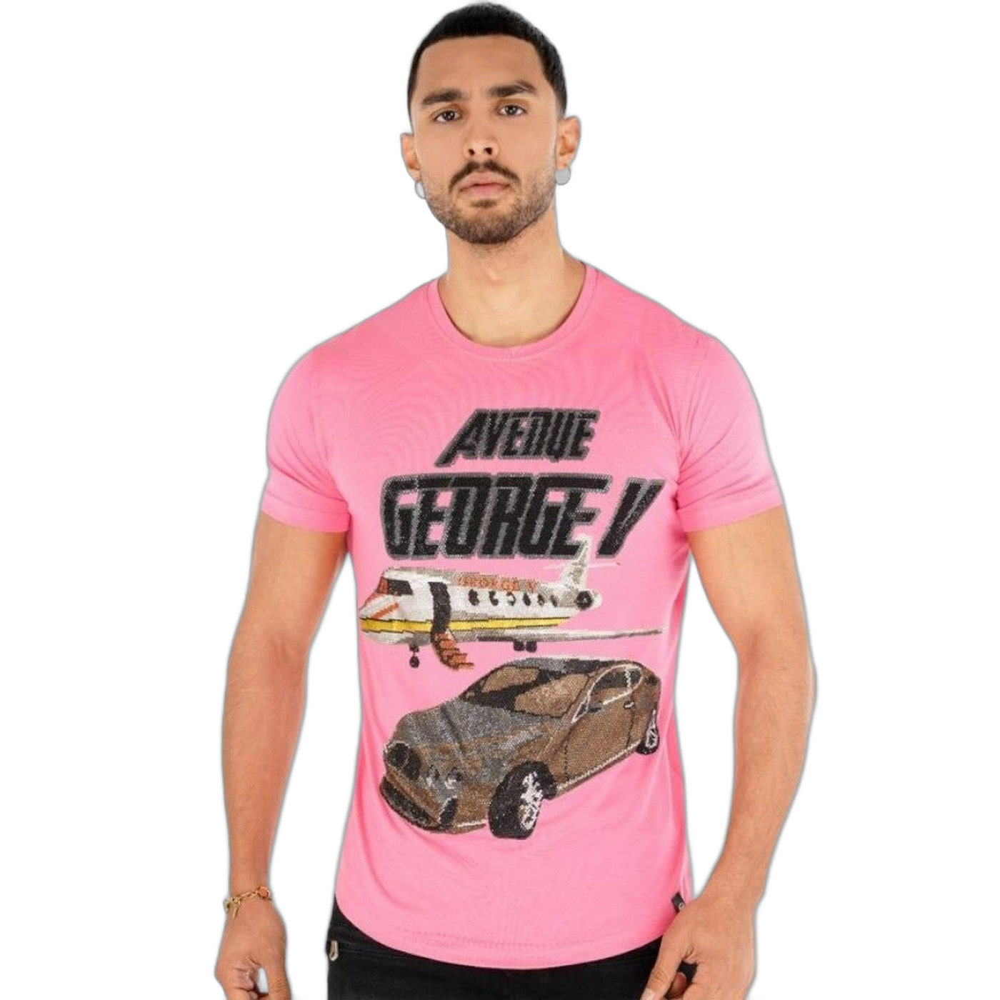 Camiseta George V Paris AVENUE Rosa