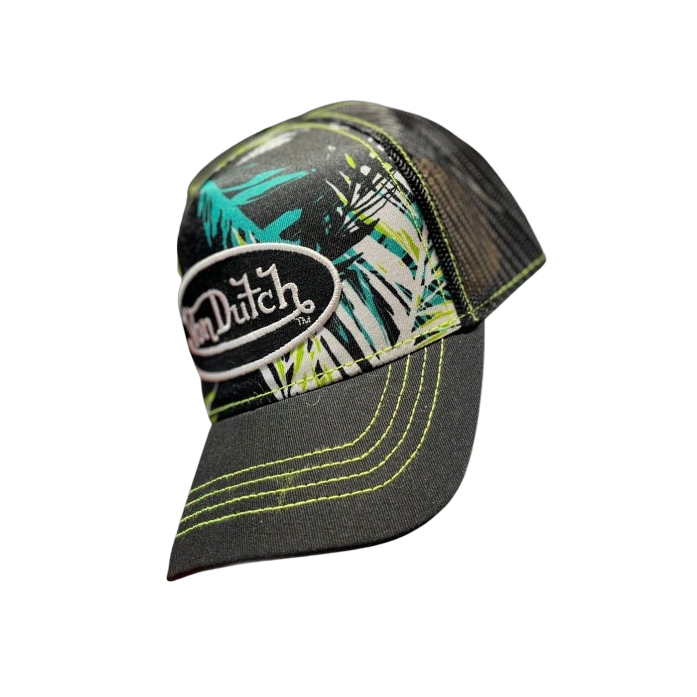 Gorra Von Dutch Curva Ajustable Hawai Negro