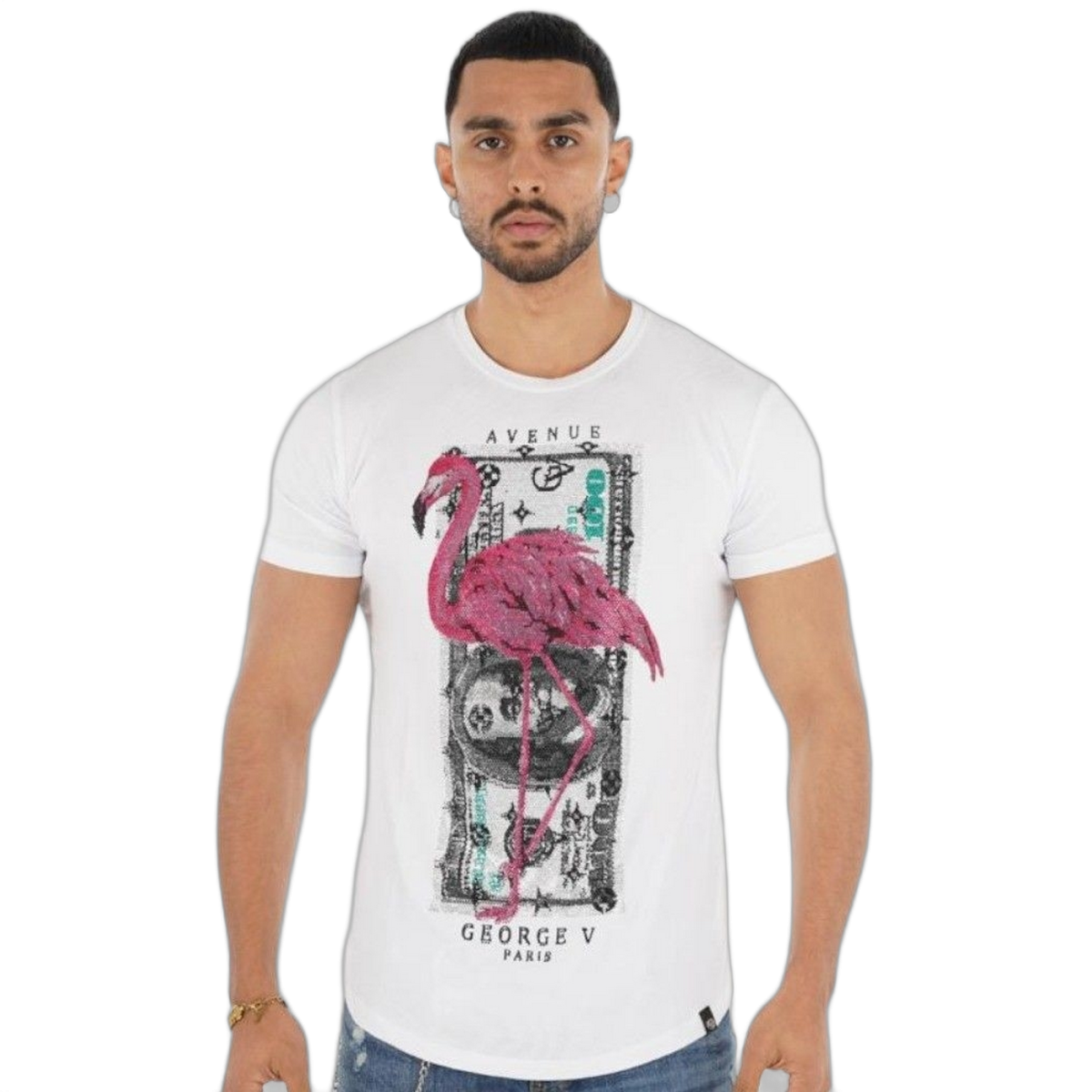 Camiseta George V Paris Dollar Flamenco Blanco