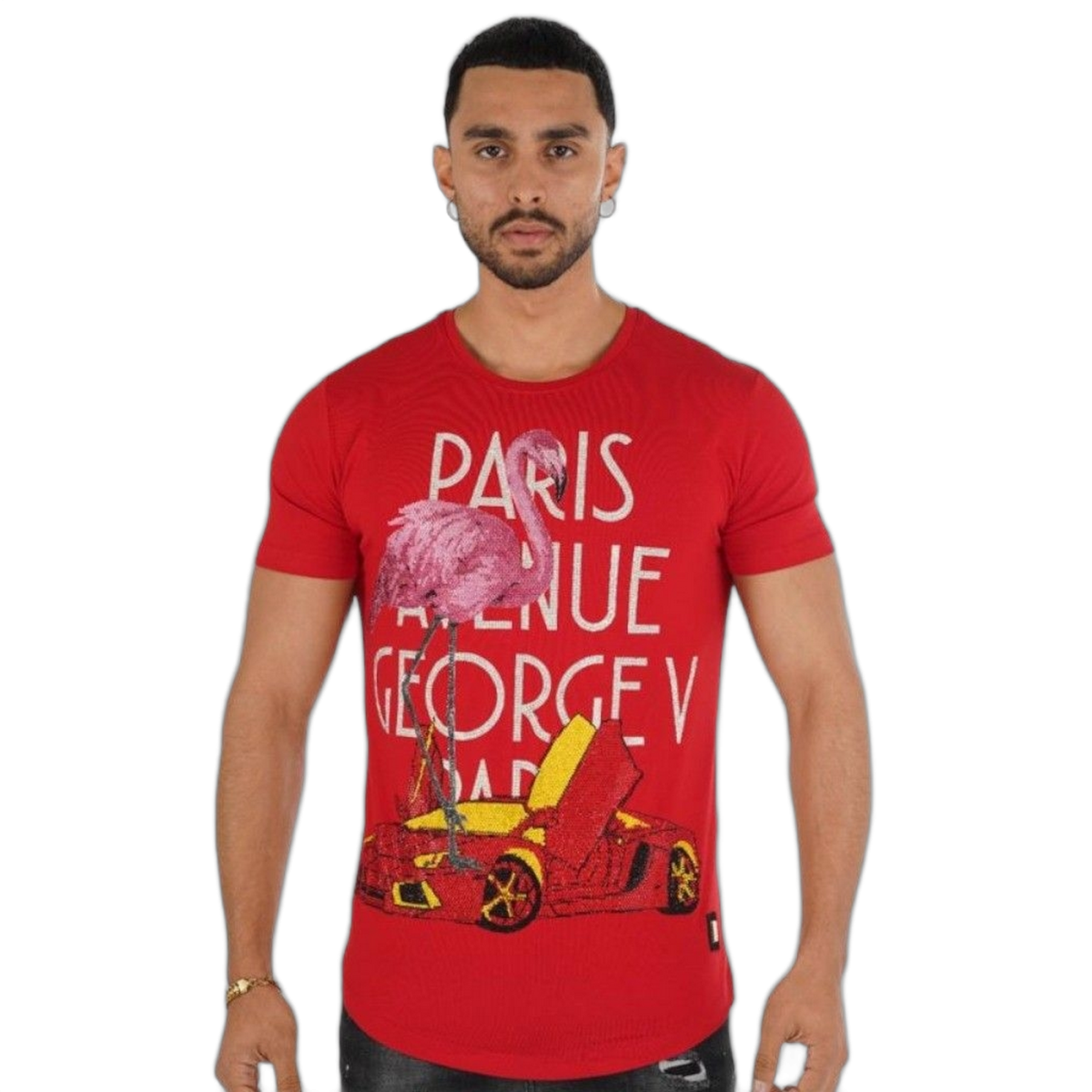 Camiseta George V Paris Ferrari Flamenco Rojo