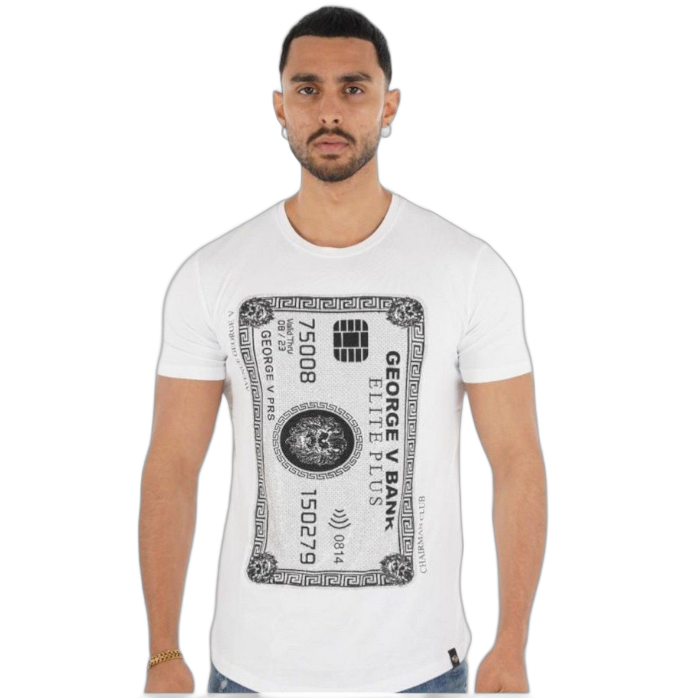 Camiseta George V Paris Targeta Credito Premiun Blanco