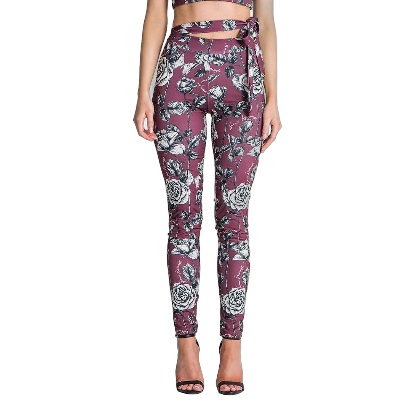 Leggins Gianni Kavanagh Floral Novel Burdeos