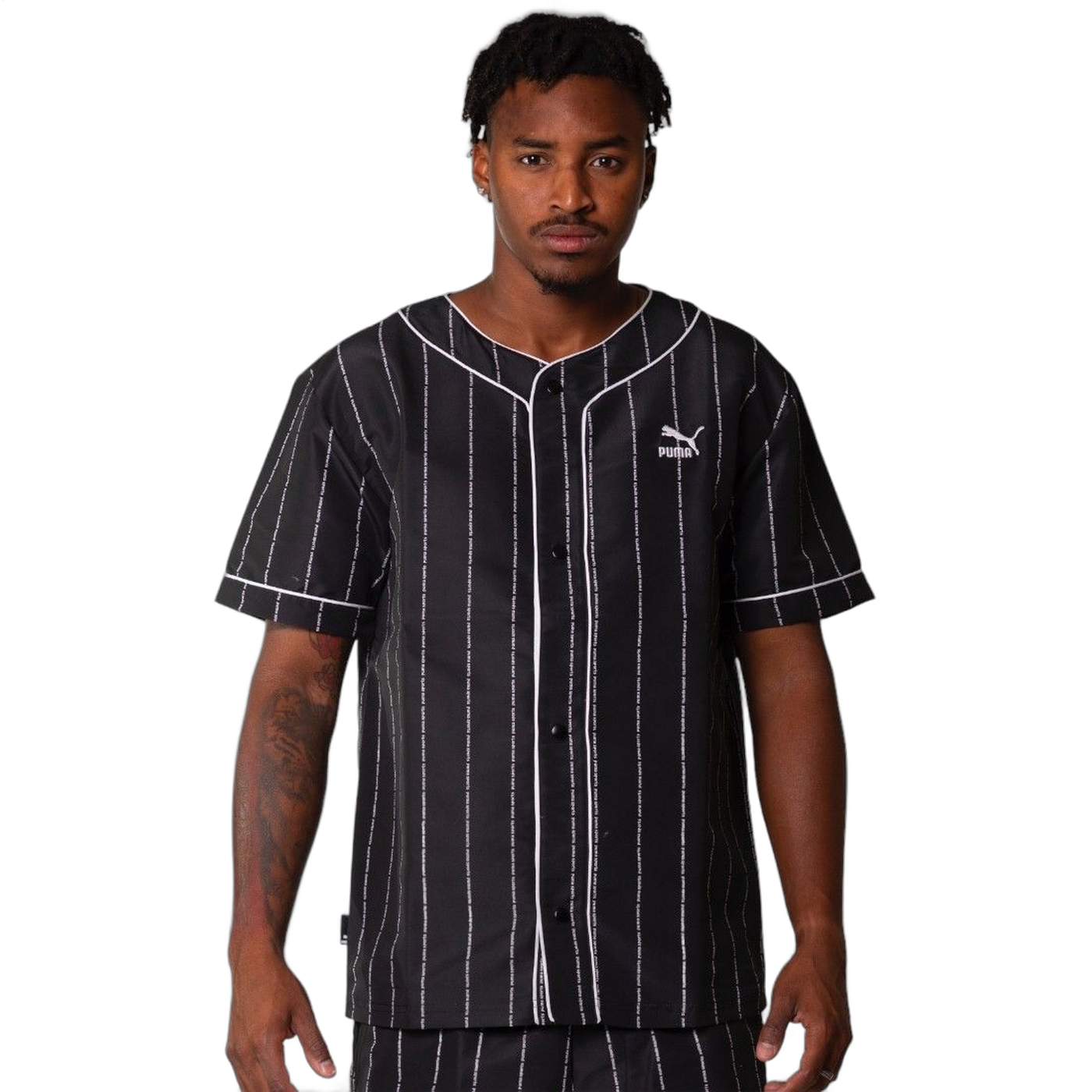 Camisa Puma de Beisbol Team 6 Woven Negro