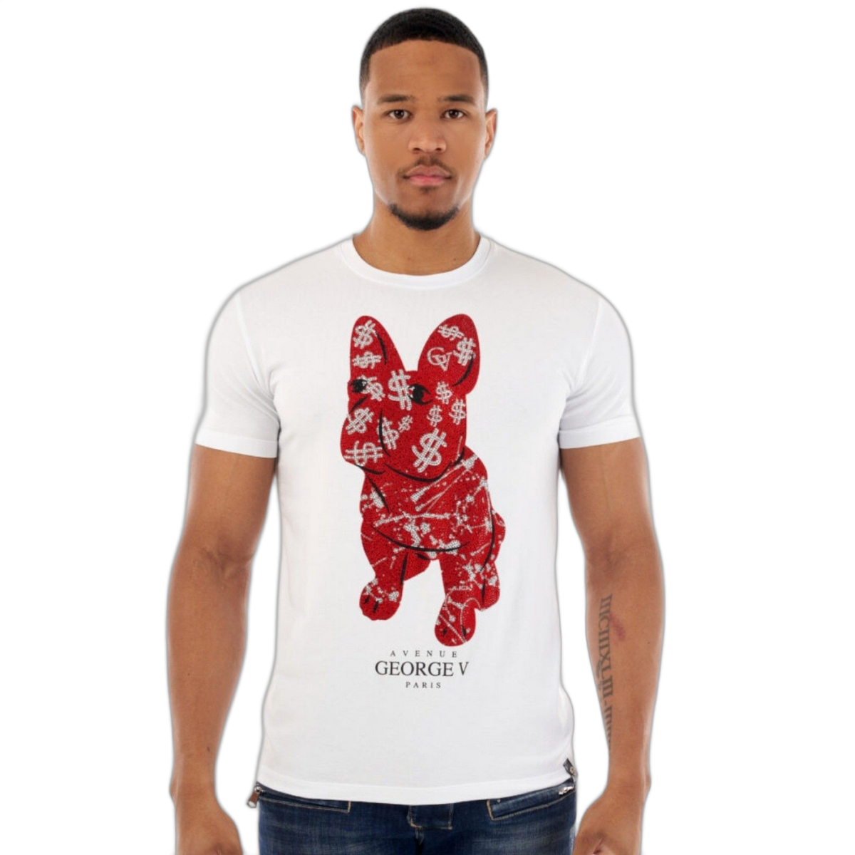 Camiseta George V Paris Bulldog GV Blanco