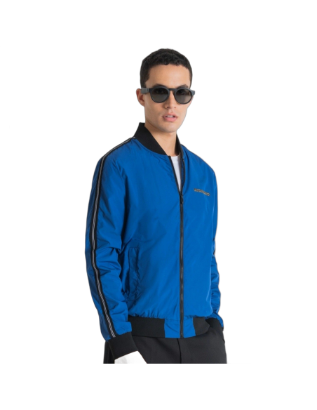 Bomber Antony Morato Regular Tejido Tecnico Contraste Azul Antony Morato | Abrigos y Chaquetas Hombre  - Estilo urbano premium
