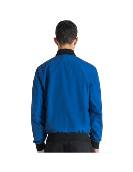 Bomber Antony Morato Regular Tejido Tecnico Contraste Azul Antony Morato | Abrigos y Chaquetas Hombre  - Estilo urbano premium