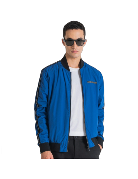 Bomber Antony Morato Regular Tejido Tecnico Contraste Azul Antony Morato | Abrigos y Chaquetas Hombre  - Estilo urbano premium
