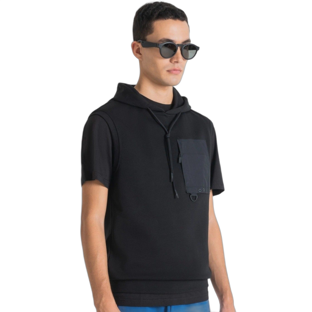 Sudadera Antony Morato sin Mangas Mezcla Algodon Negro