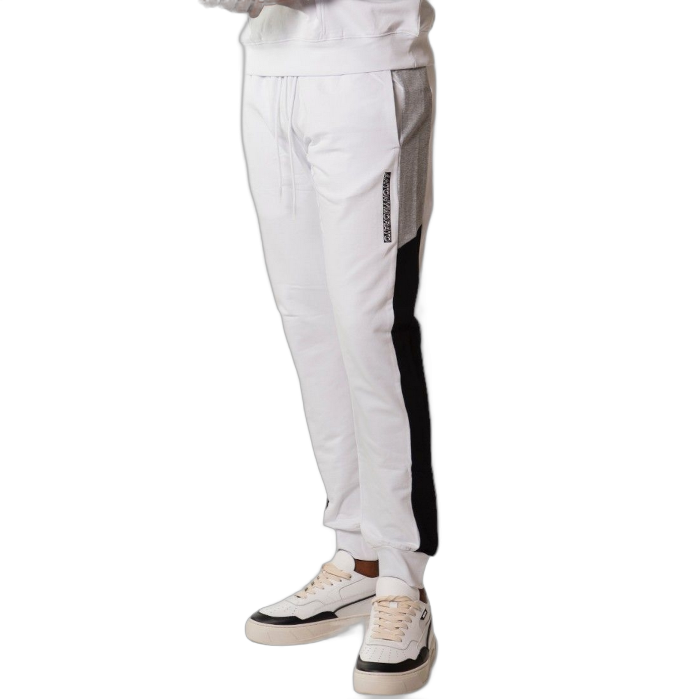 Pantalon Antony Morato Tricolor Logo Goma Blanco