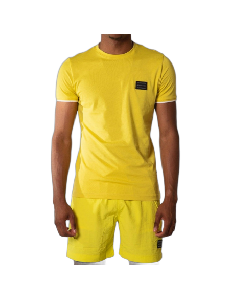 Bañador Antony Morato Tecnico Fit Parche Logotipo Amarillo