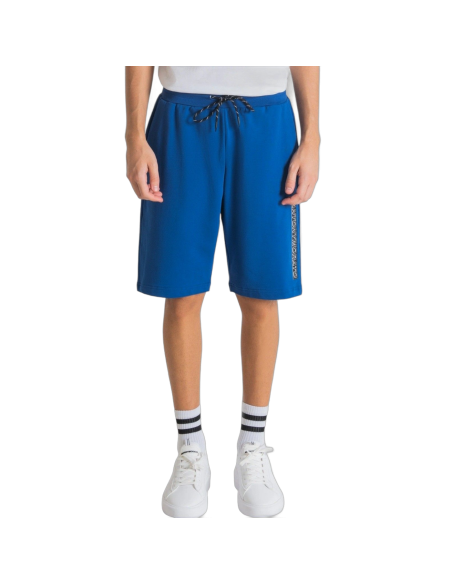 Pantalon Antony Morato Corto Logo Estampado de Goma Azul Antony Morato | Short  - Estilo urbano premium