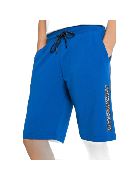 Pantalon Antony Morato Corto Logo Estampado de Goma Azul Antony Morato | Short  - Estilo urbano premium