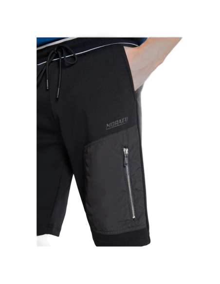 Pantalon Antony Morato Corto Bimaterial Algodon Negro Antony Morato | Short  - Estilo urbano premium