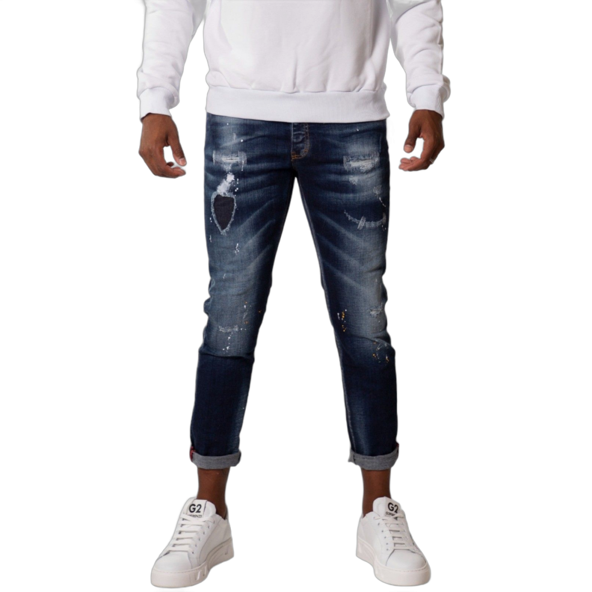 Jeans G2 Firenze Dark Heart Marino