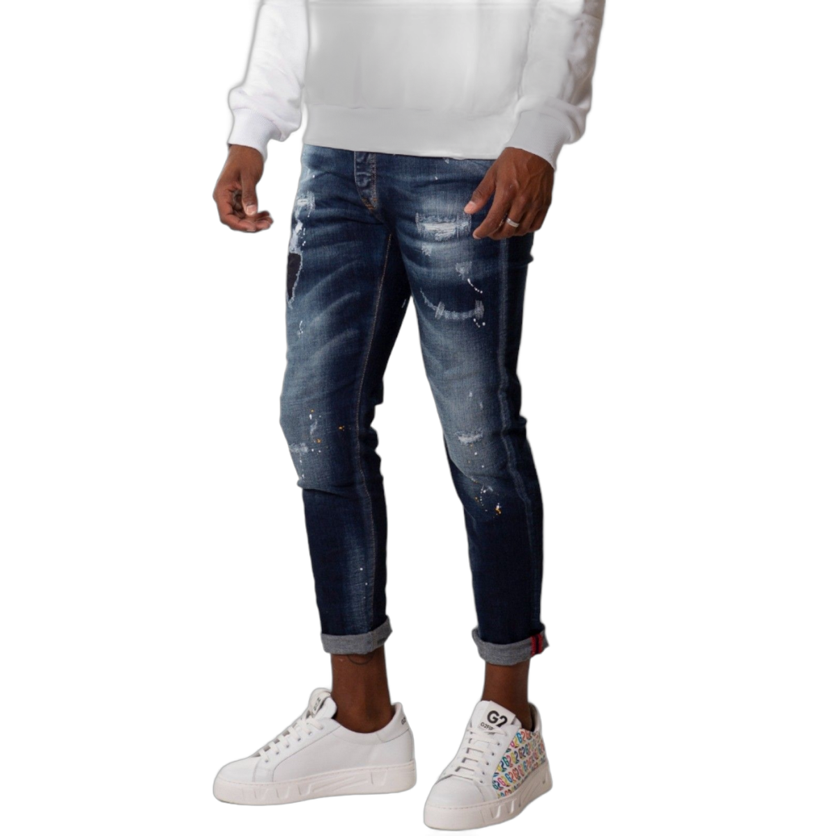 Jeans G2 Firenze Dark Heart Marino 2