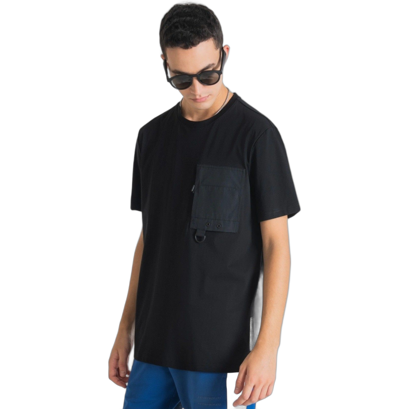 Camiseta Antony Morato Bolsillo Contraste Negro