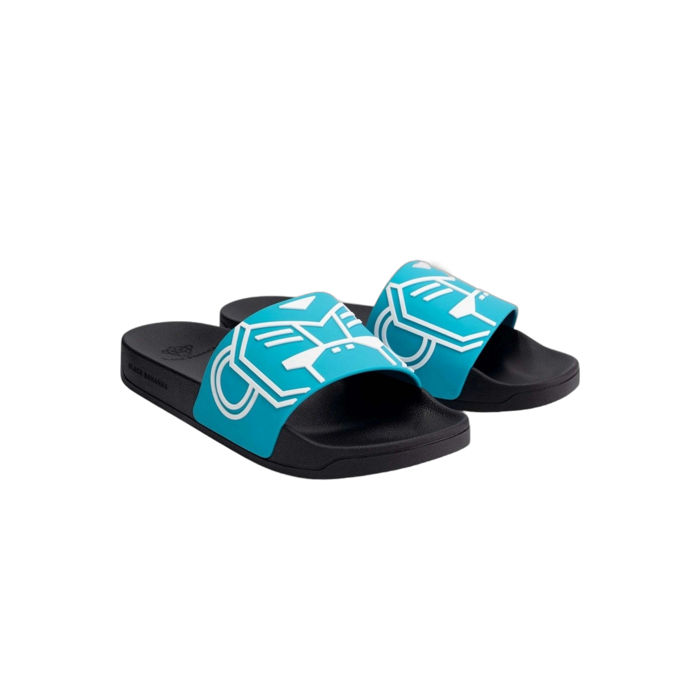 Chanclas Black Bananas Commander Slides Negro y Azul