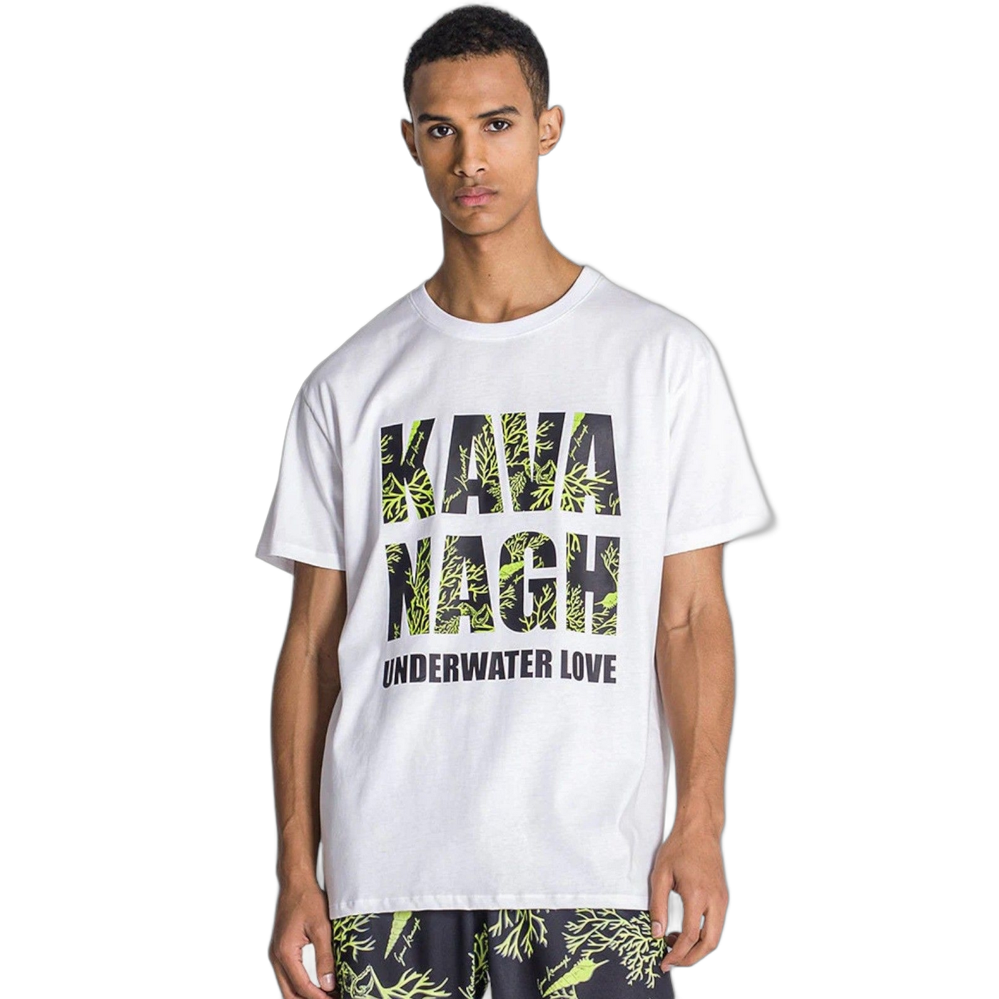 Camiseta Gianni Kavanagh Oversizecon Logo Underwater Blanco