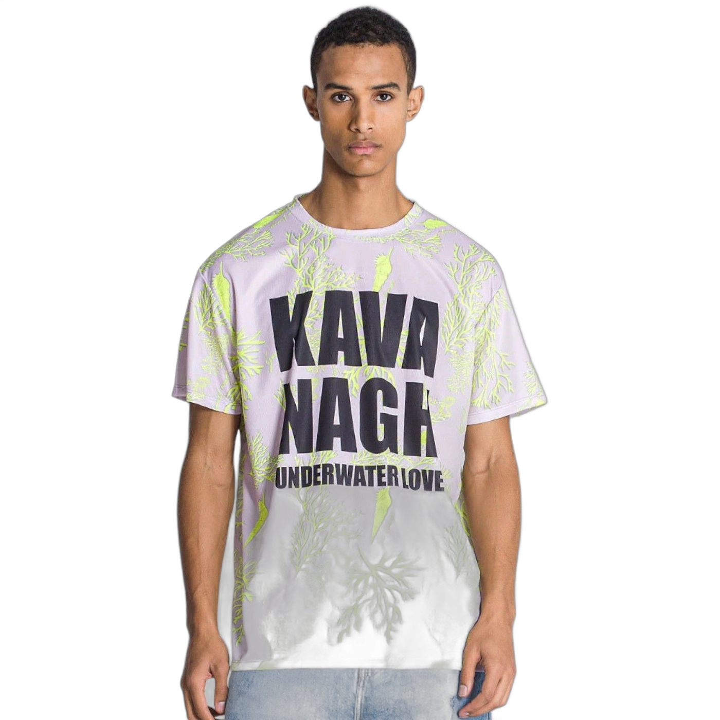 Camiseta Gianni Kavanagh Oversizecon Lavanda Blanco