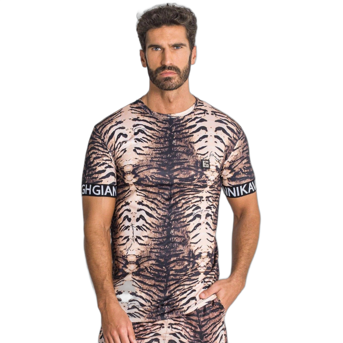 Camiseta Gianni Kavanagh Ajustada Safari Road Multicolor