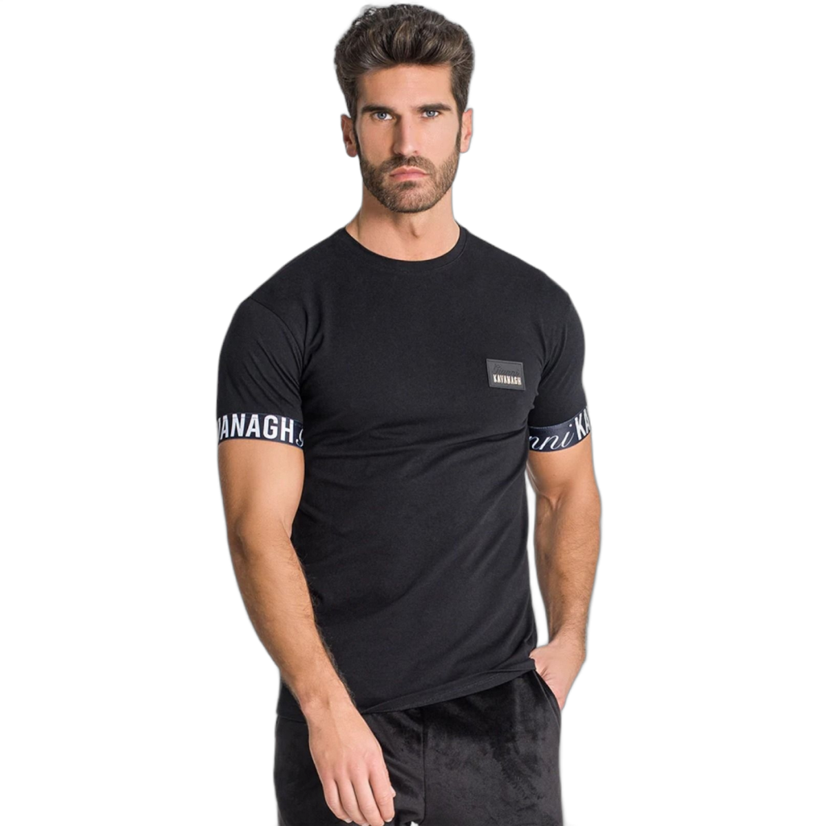 Camiseta Gianni Kavanagh con Elastico Montecarlo Negro