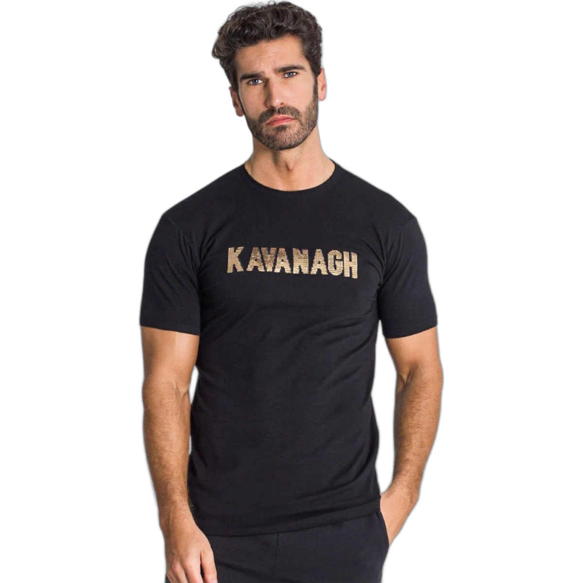 Camiseta Gianni Kavanagh GK Spotlight Dorado Negro