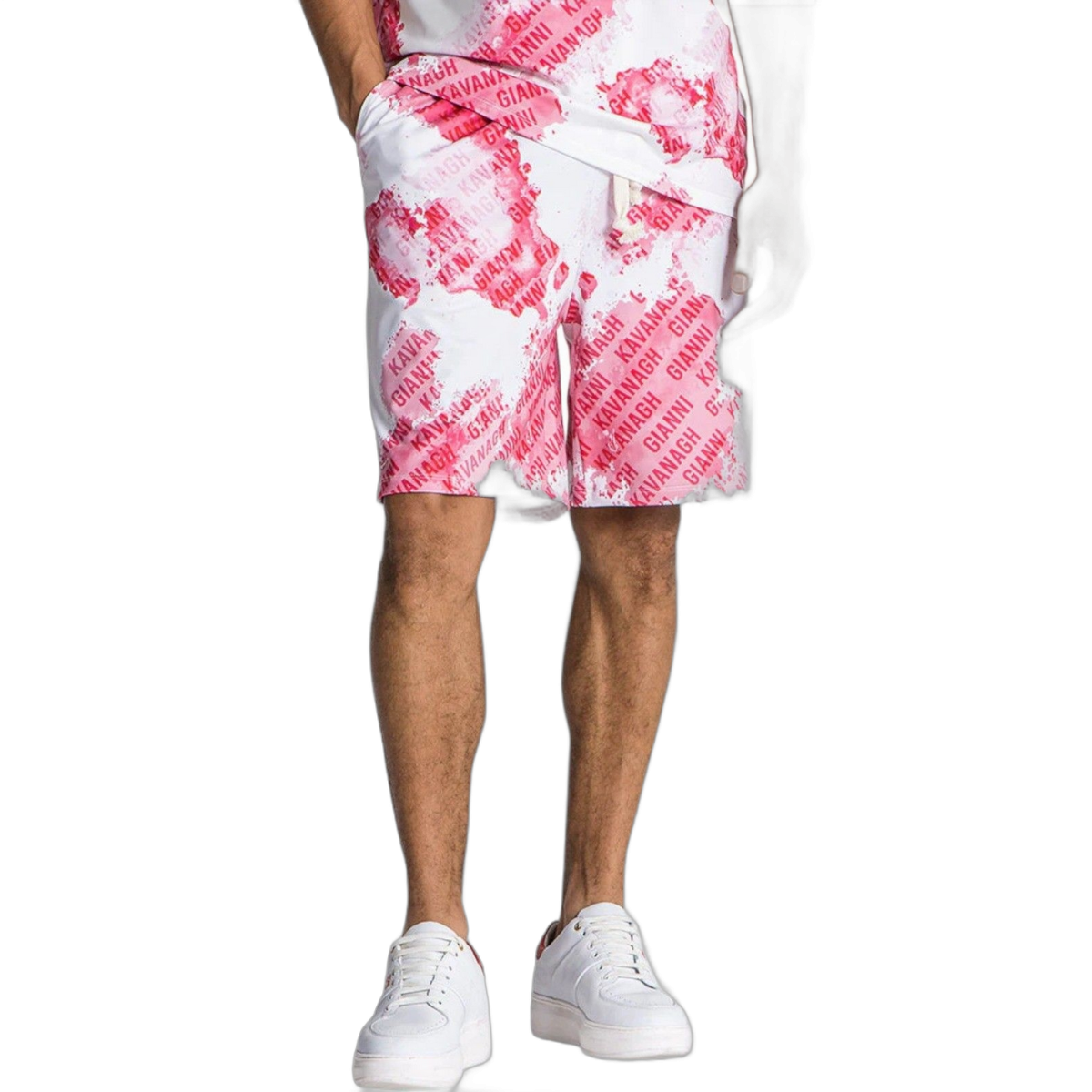 Short Gianni Kavanagh Sombreado Rosa Blanco