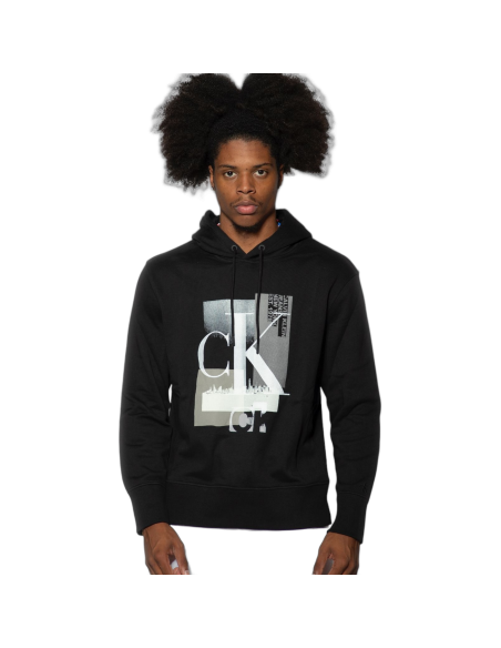Sudadera Calvin Klein Holgada de Algodón con Logo Negro Calvin Klein | Sudaderas  - Estilo urbano premium