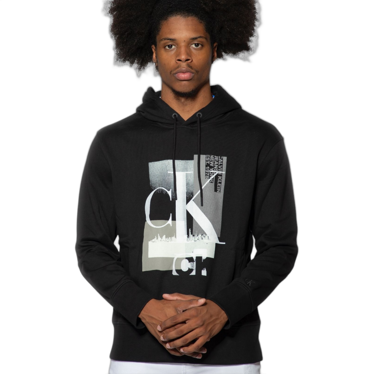 Sudadera Calvin Klein Holgada de Algodón con Logo Negro Calvin Klein | Sudaderas  - Estilo urbano premium 2