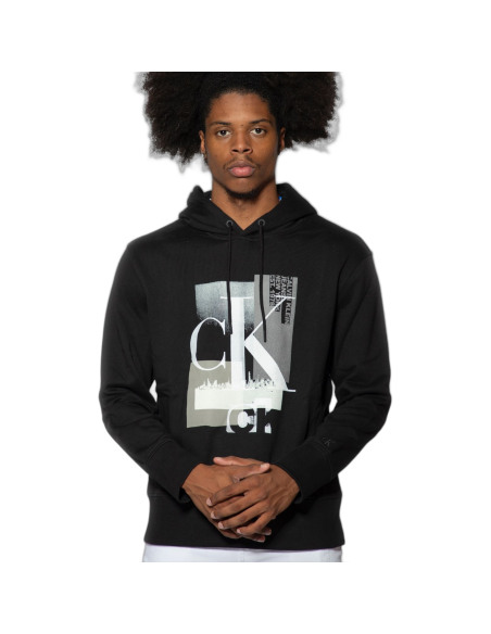 Sudadera Calvin Klein Holgada de Algodón con Logo Negro Calvin Klein | Sudaderas  - Estilo urbano premium