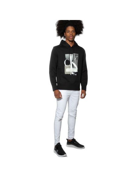 Sudadera Calvin Klein Holgada de Algodón con Logo Negro Calvin Klein | Sudaderas  - Estilo urbano premium