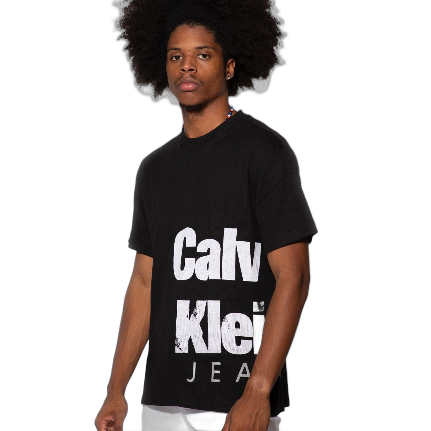 Camiseta Calvin Klein Jeans Bold Institutional Negro