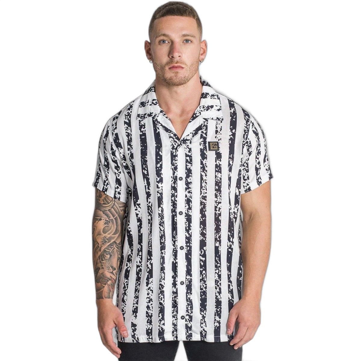 Camisa Gianni Kavanagh a Rayas Disturbia Blanco