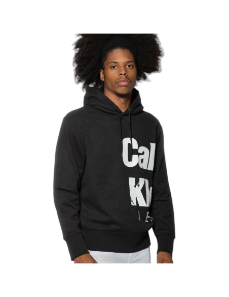 Sudadera Calvin Klein Holgada con Logo Lateral Negro Calvin Klein | Sudaderas  - Estilo urbano premium