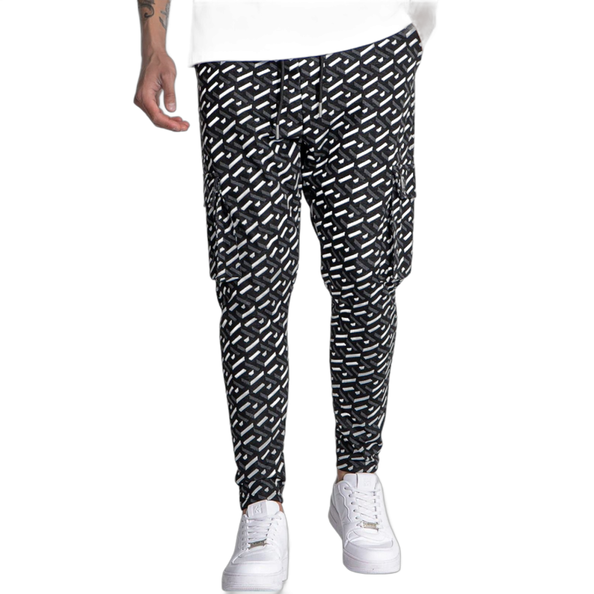 Pantalon Gianni Kavanagh Cargo Heartbeat Gris