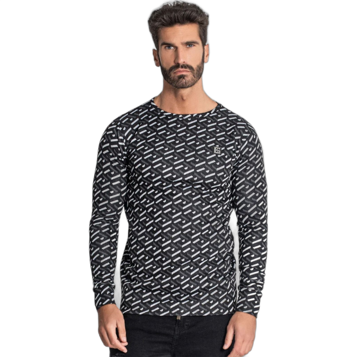 Camiseta Gianni Kavanagh Manga Larga Heartbeat Gris