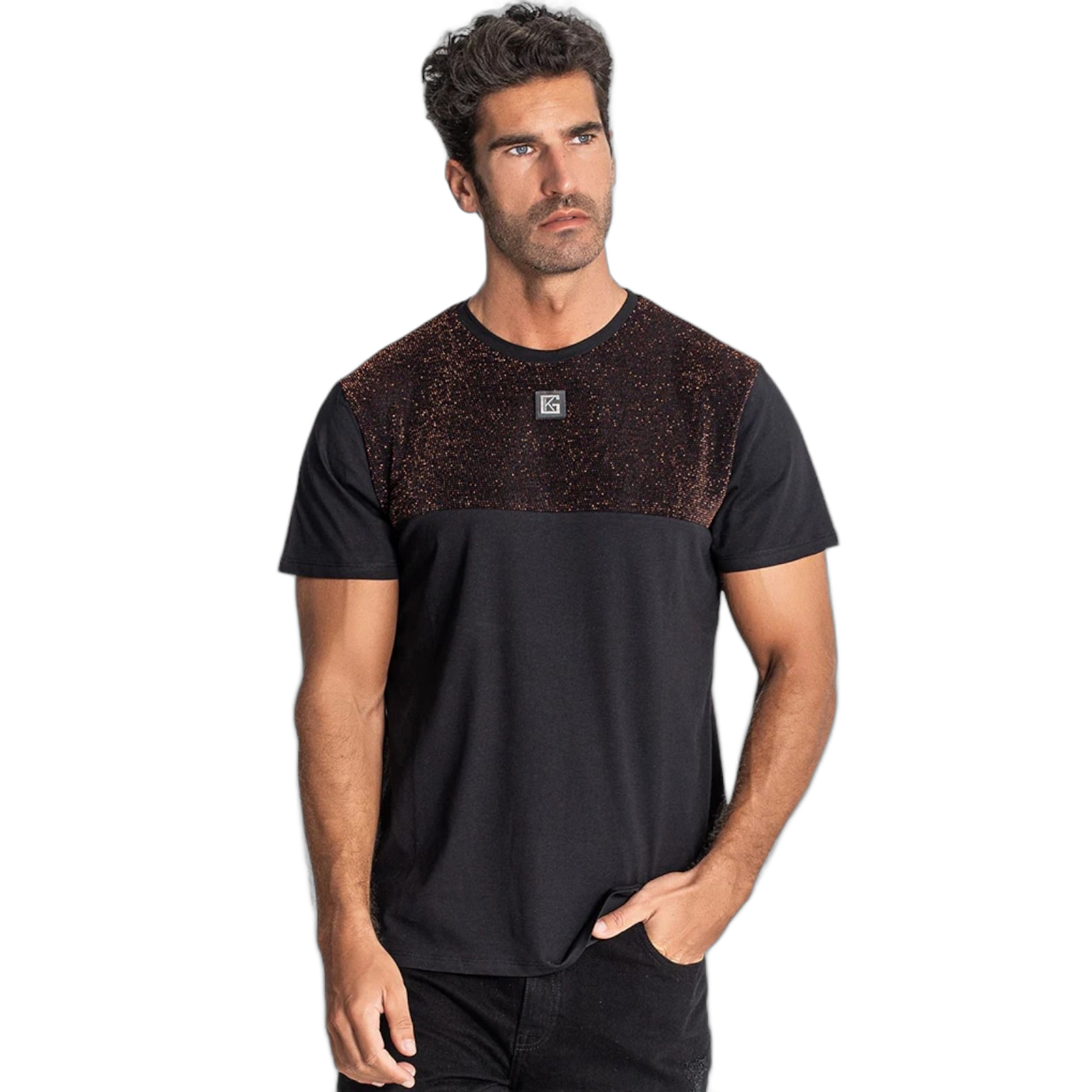 Camiseta Gianni Kavanagh Blocos Hertbeat Negro