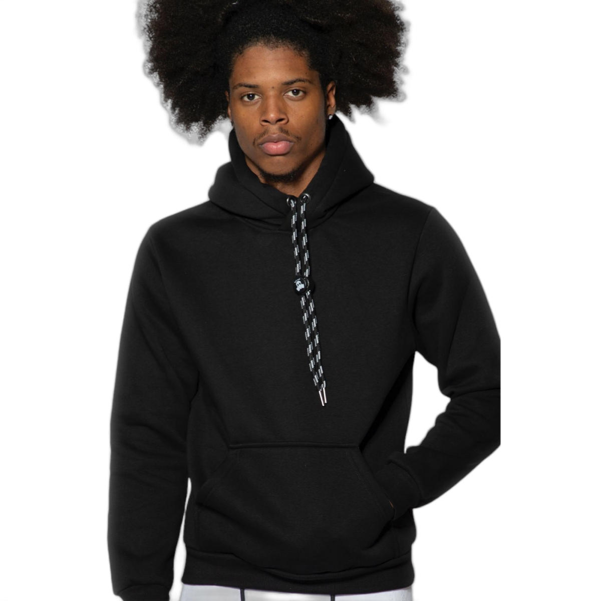 Sudadera ButNot con Capucha Basic Cordon Negro