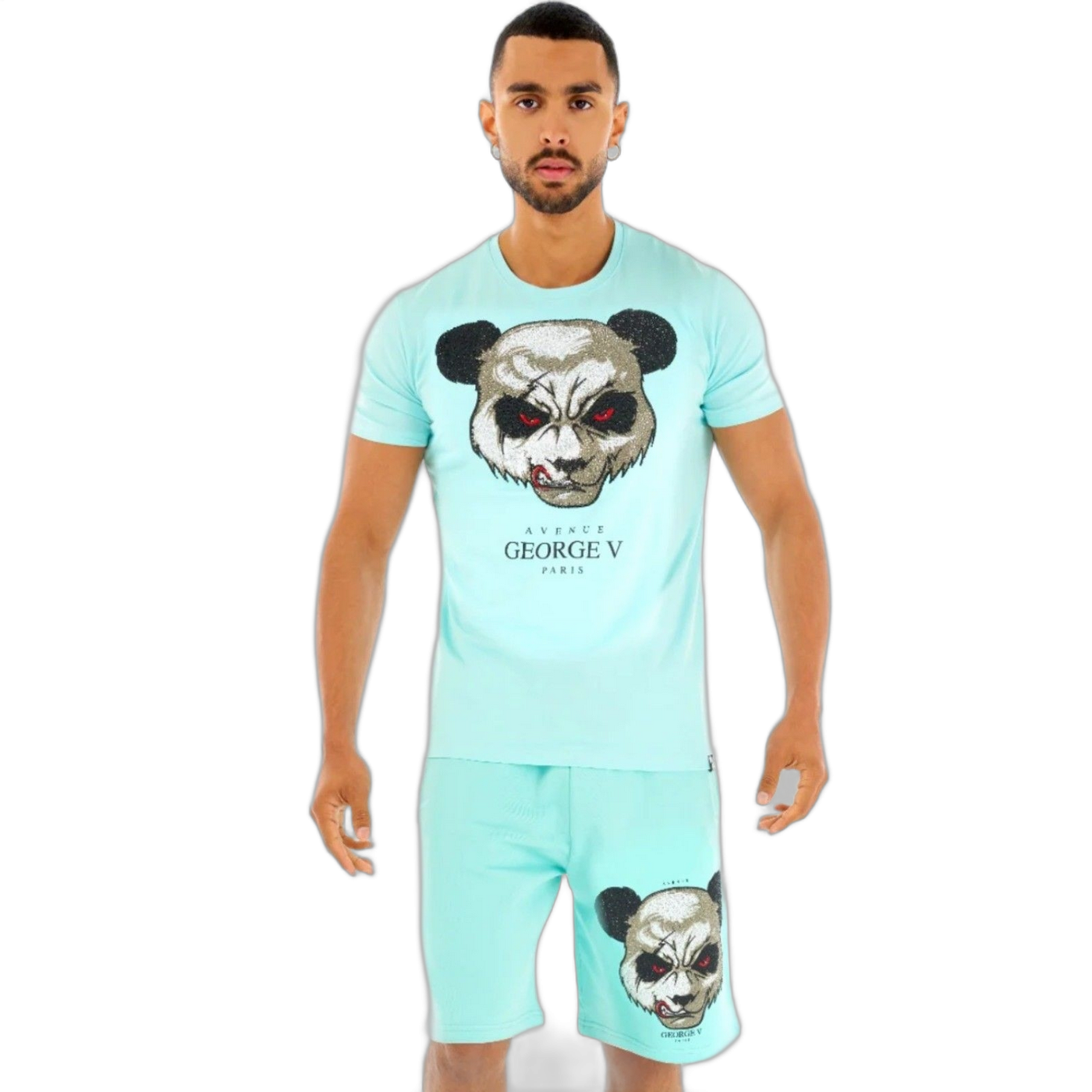 Conjunto George V Paris Cabeza Oso Killer Azul Turquesa