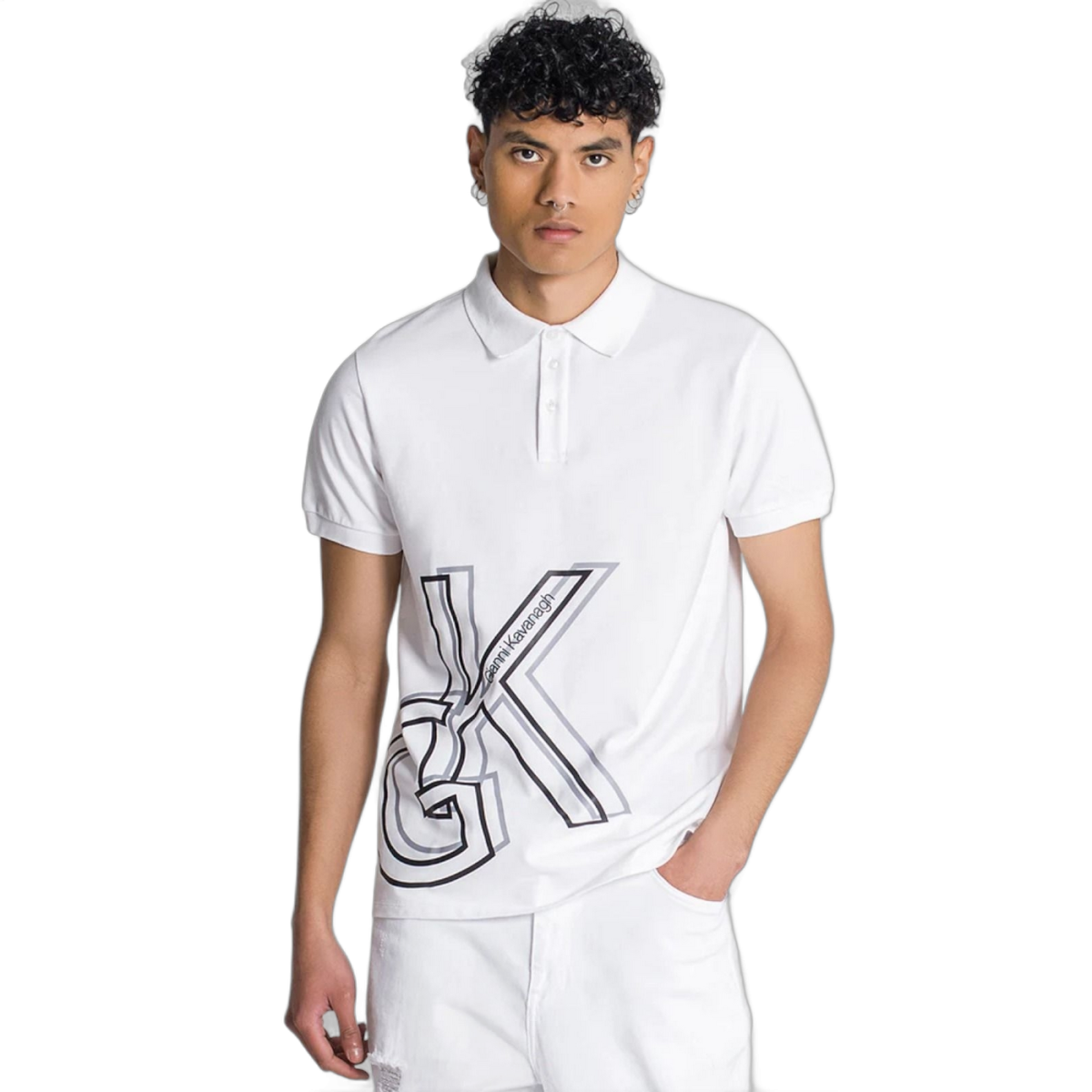 Polo Gianni Kavanagh Shadow Blanco