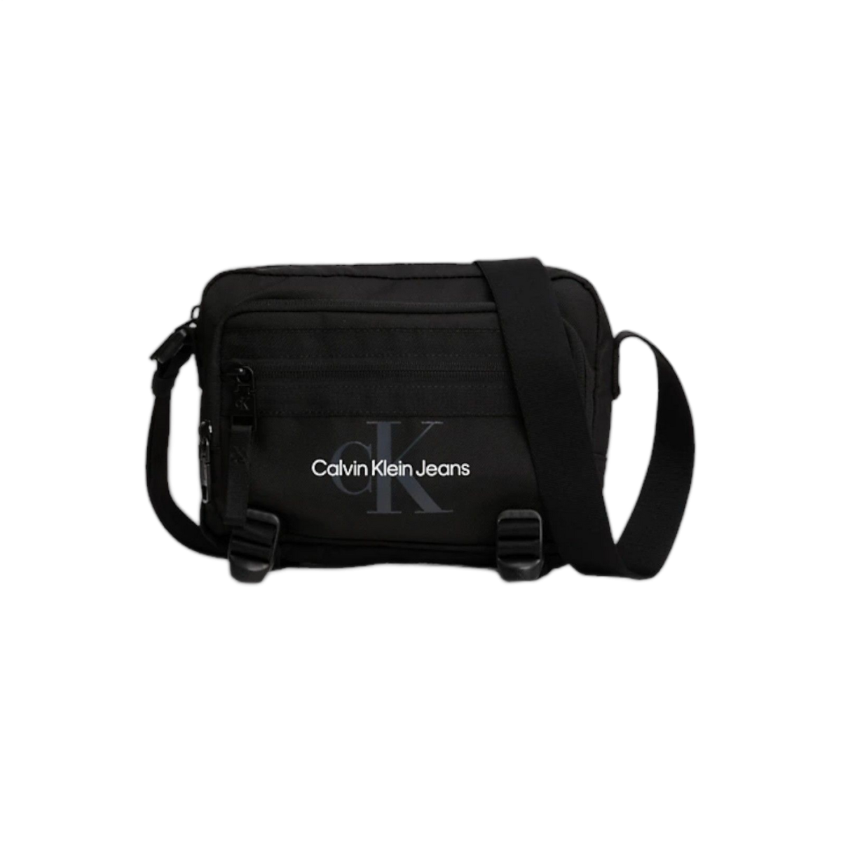 Bandolera Calvin Klein Con Bolsillo delantero y Logo Negro