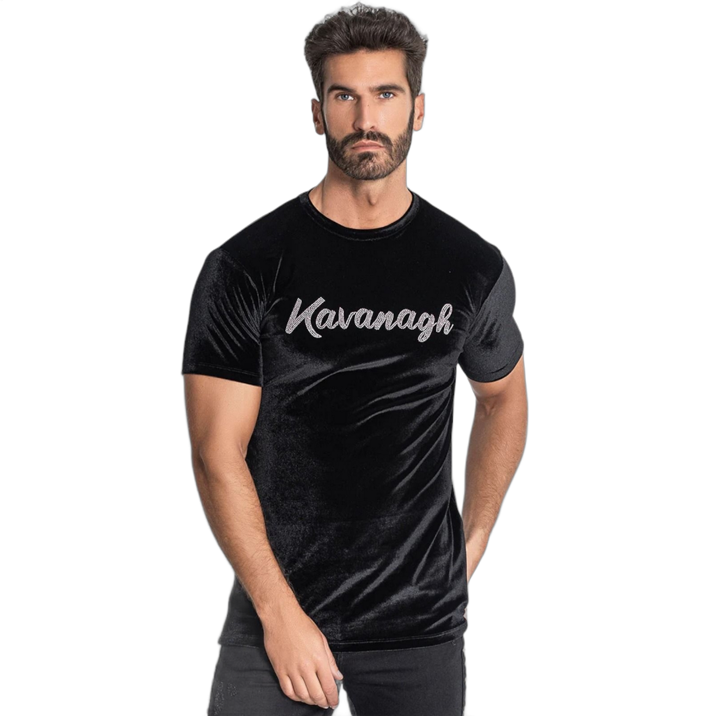 Camiseta Gianni Kavanagh Negra Lavish Plateado