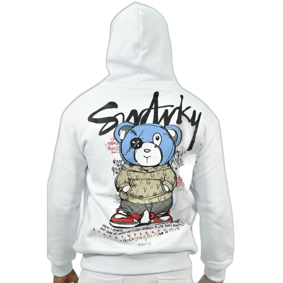 Sudadera George V Paris Teddy Pirata Blanco