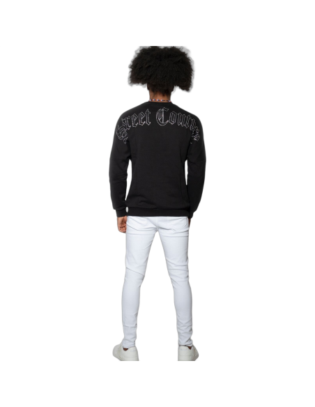 Sudadera ButNot Street Brillo Couture Negro