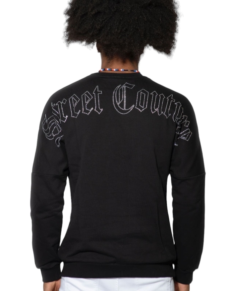 Sudadera ButNot Street Brillo Couture Negro